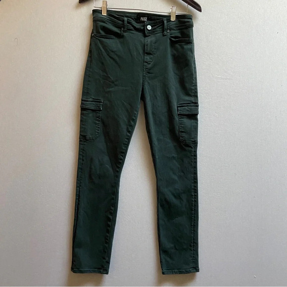 Paige Anthropologie Hoxton high rise Ankle Skinny Cargo Jean Sz 29 - Picture 1 of 12